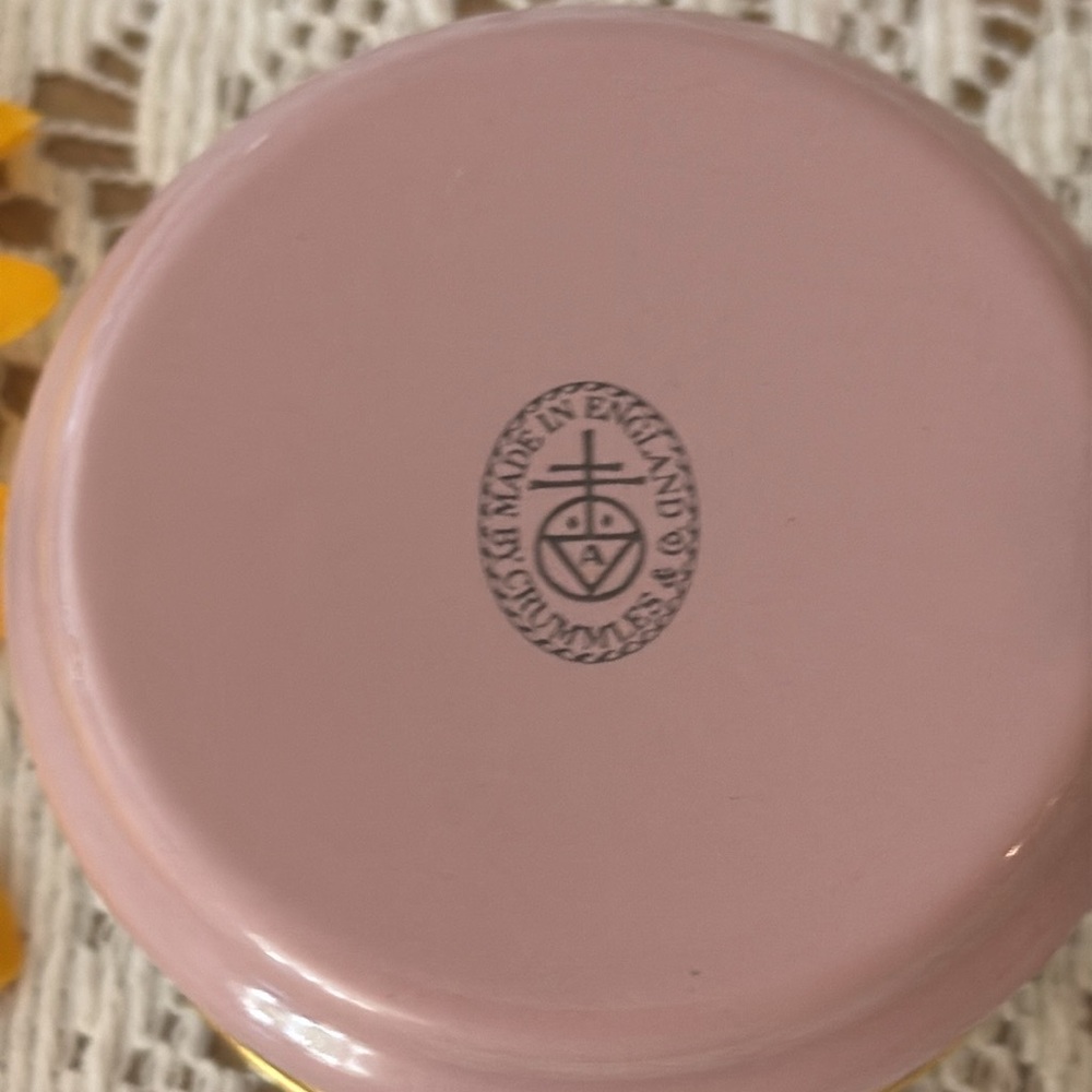 💐Crummles & Co; Vintage, Made in England - Enamel Maypole Kate Greenway Trinket - Picture 5 of 10